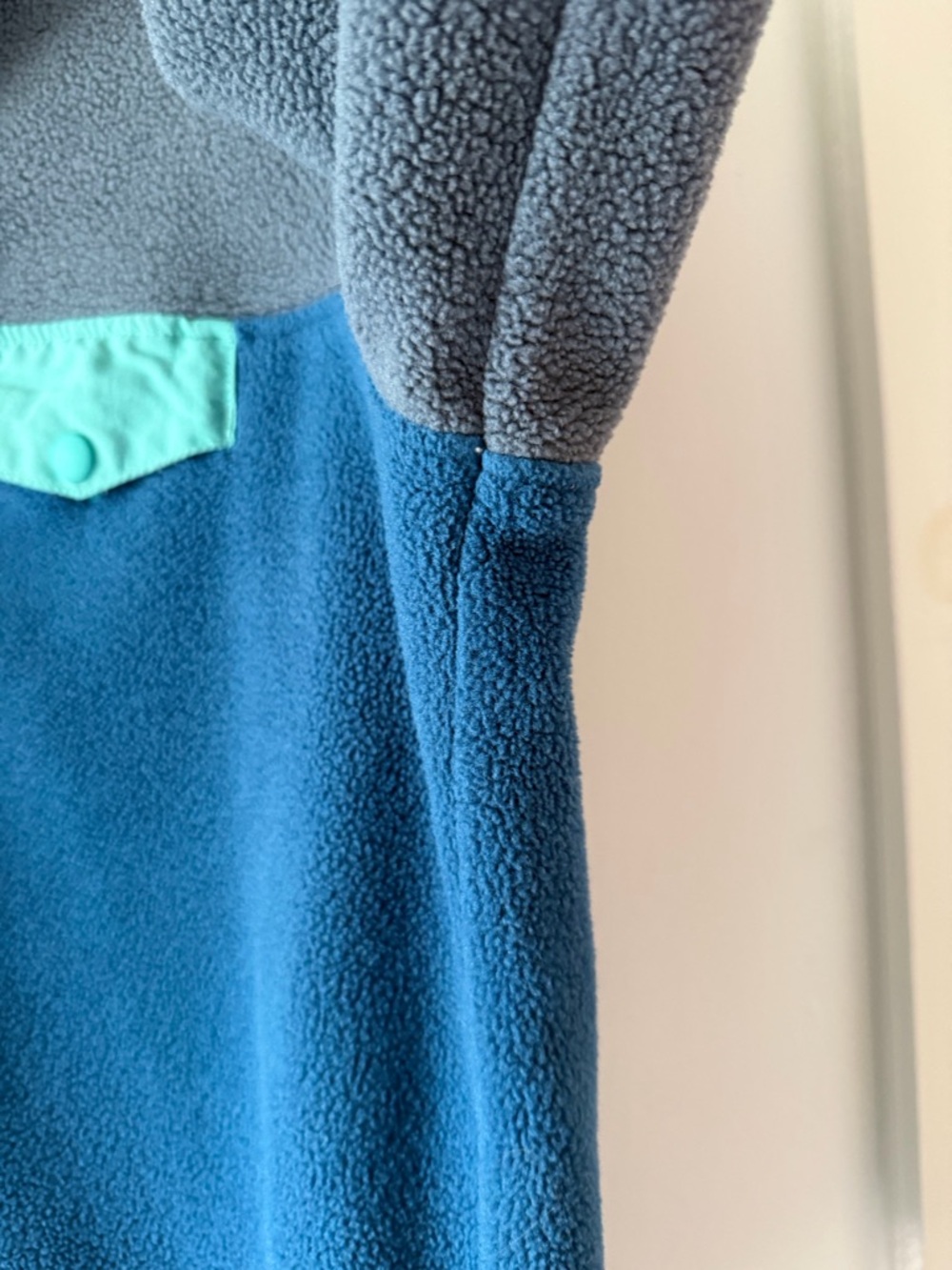 Patagonia Men’s Lightweight Synchilla Snap-T Fleece Pullover in Wavy Blue Large - Picture 6 of 14